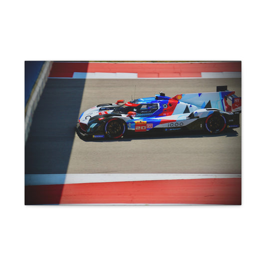 Prototype Race Car Canvas Print — Stretched Matte Motorsport Wall Art