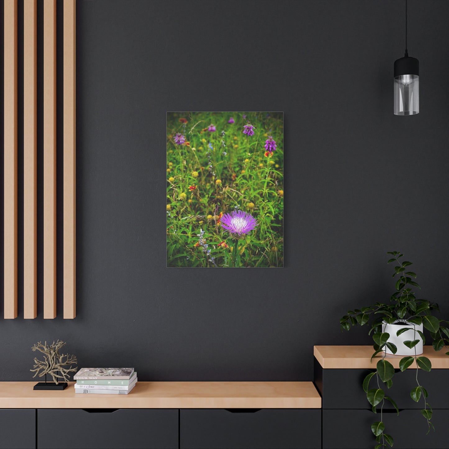Wildflower Meadow Canvas Print — Stretched Matte Nature Wall Art