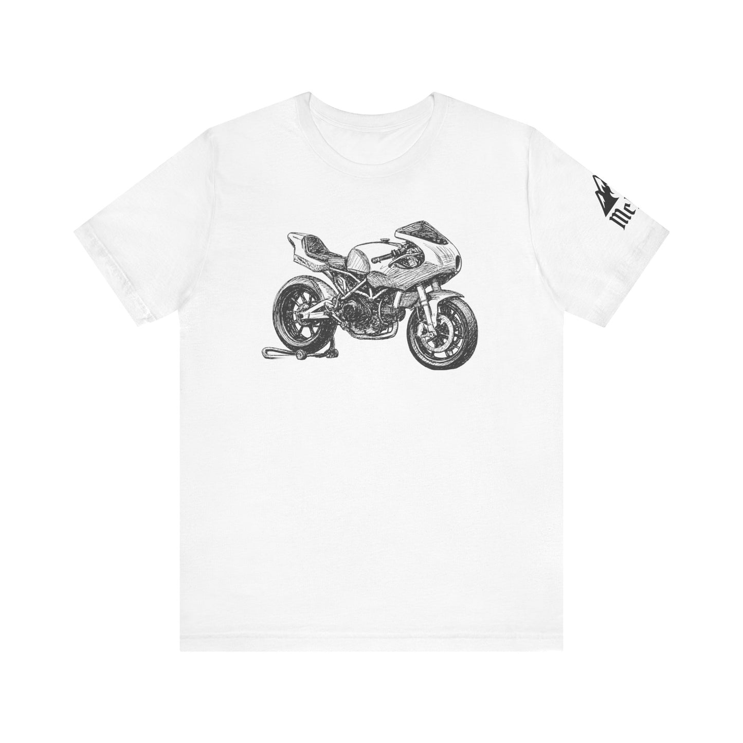 Motorcycle Sketch Tee — Vintage Racing Bike T-Shirt
