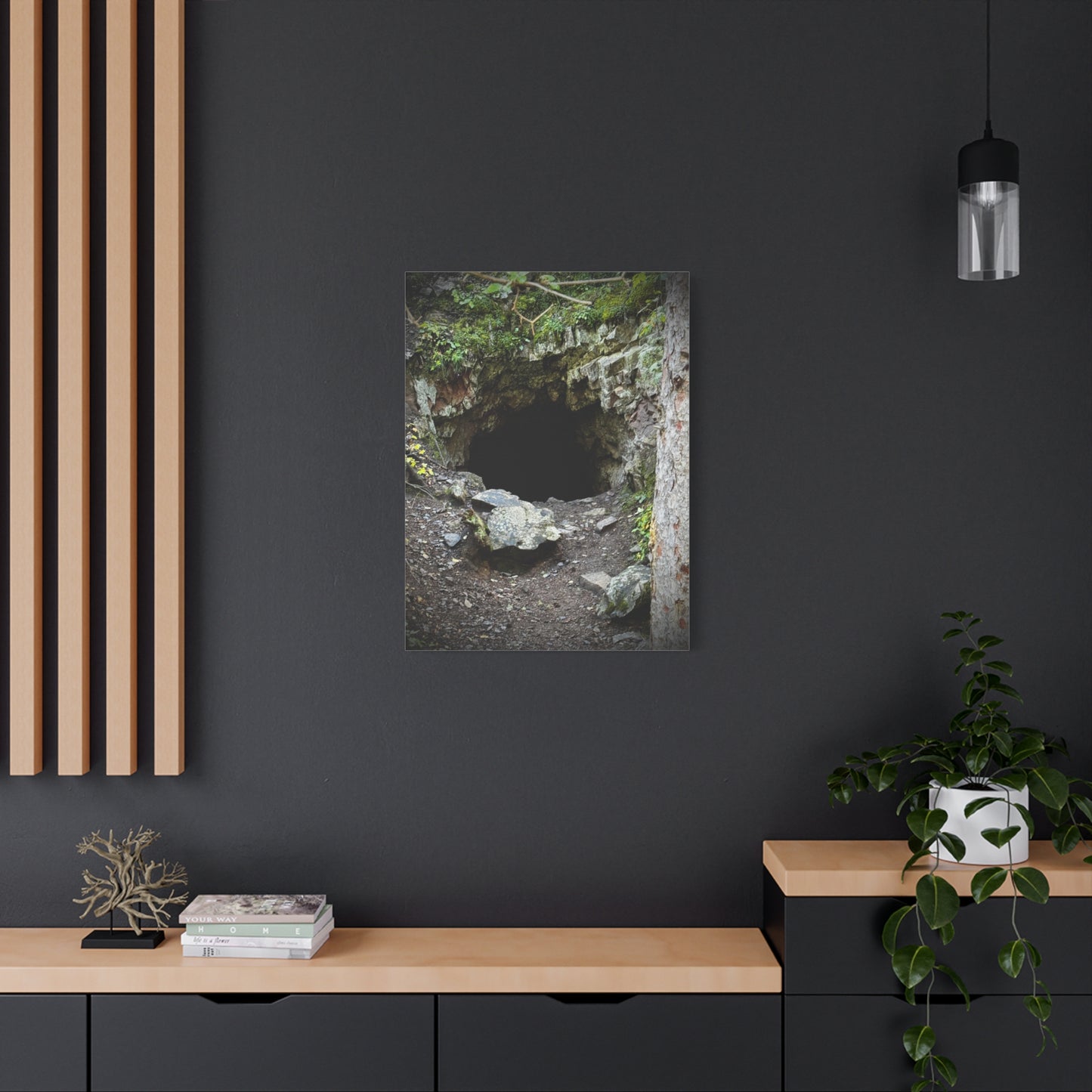 Cave Entrance Matte Canvas Wall Art — Stretched 1.25"