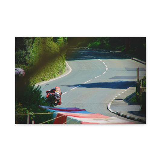 Motorcycle Canvas Print – Road Racing Wall Art