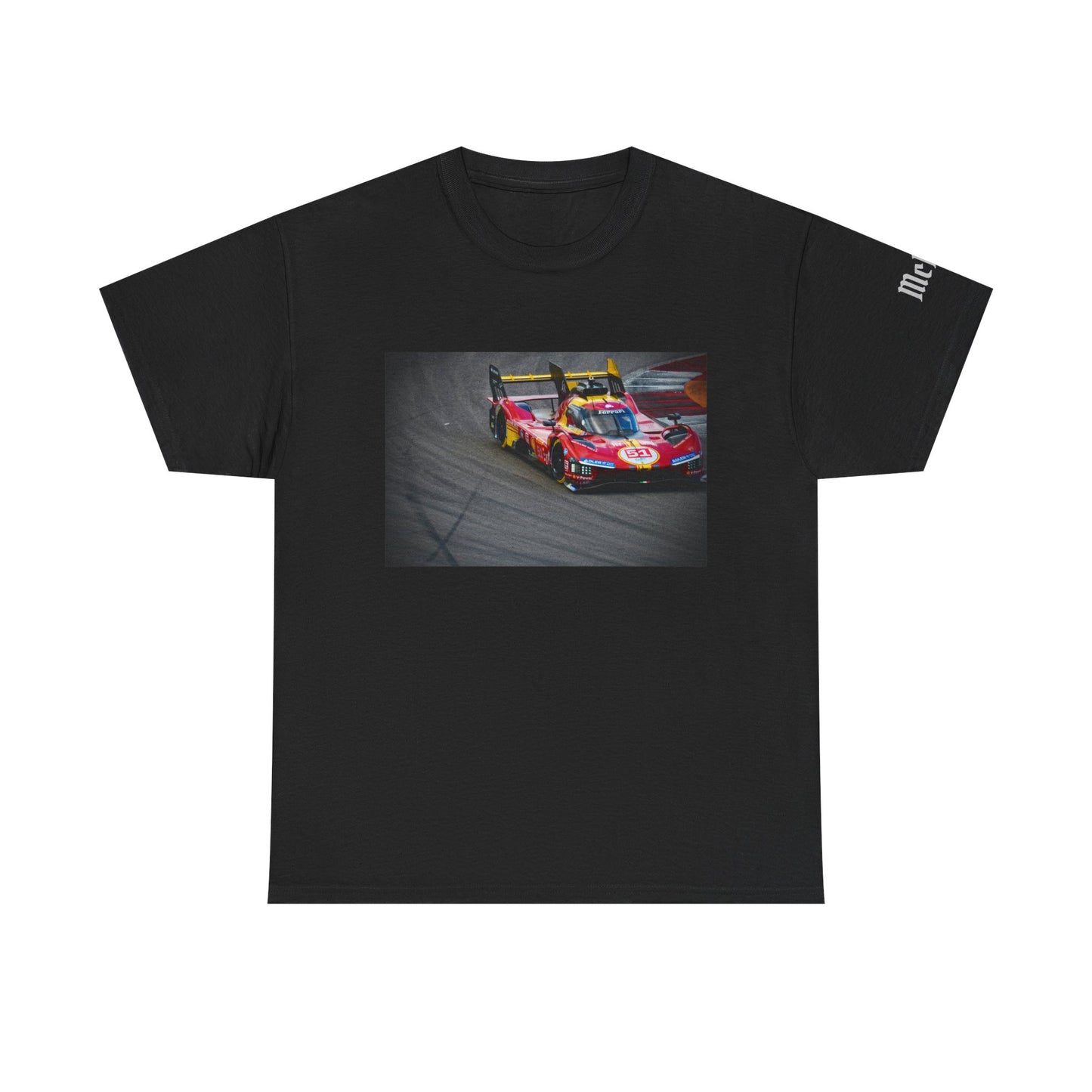 Ferrari LeMans Prototype Race Car Photo T‑Shirt — Red Prototype GT Racing Tee