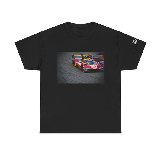 Ferrari LeMans Prototype Race Car Photo T‑Shirt — Red Prototype GT Racing Tee