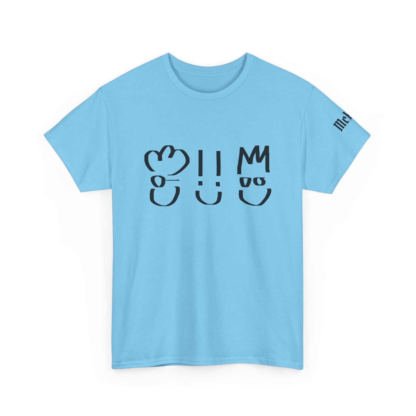 Minimalist Smiley Faces Tee — Playful Abstract Graphic T-Shirt