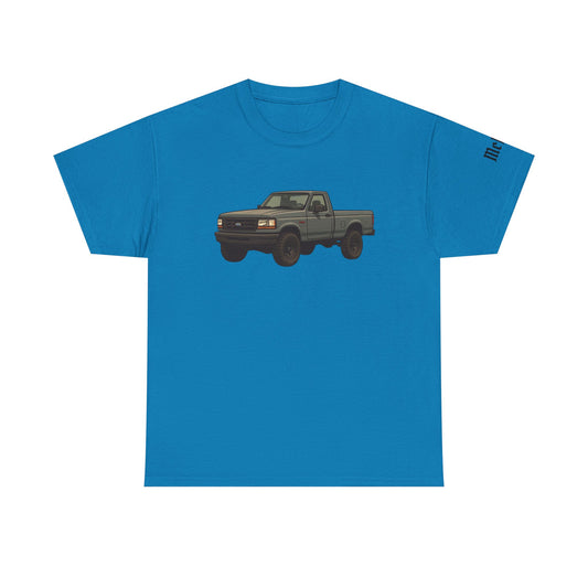 Vintage Grey Pickup Truck T-Shirt — Retro Off-Road Truck Graphic Tee