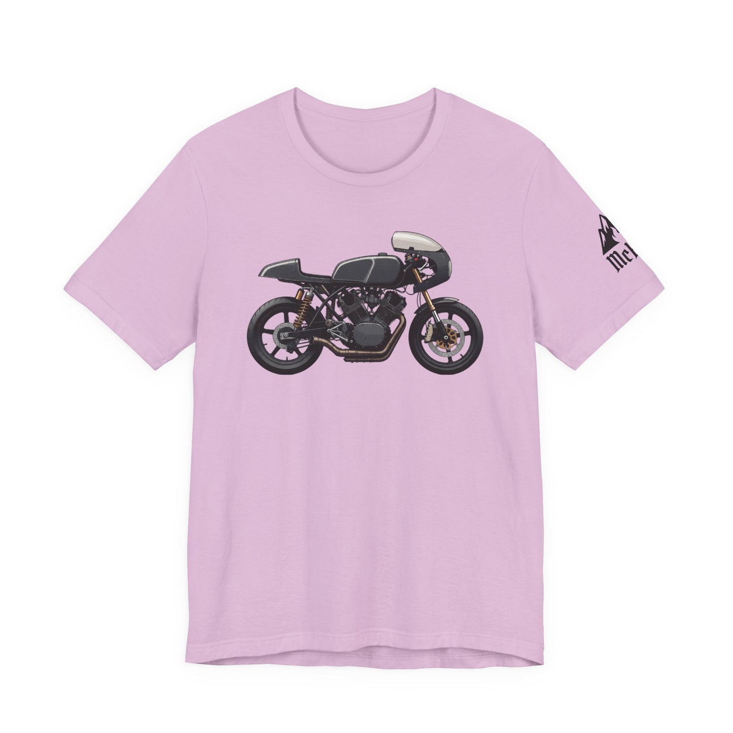 Cafe Racer Motorcycle Tee — Vintage Black Bike Graphic T-Shirt