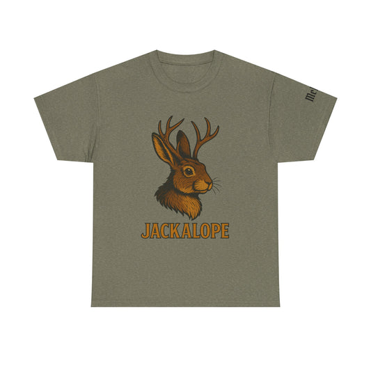 Jackalope Graphic T-Shirt — Vintage Mythical Rabbit Antlers Tee