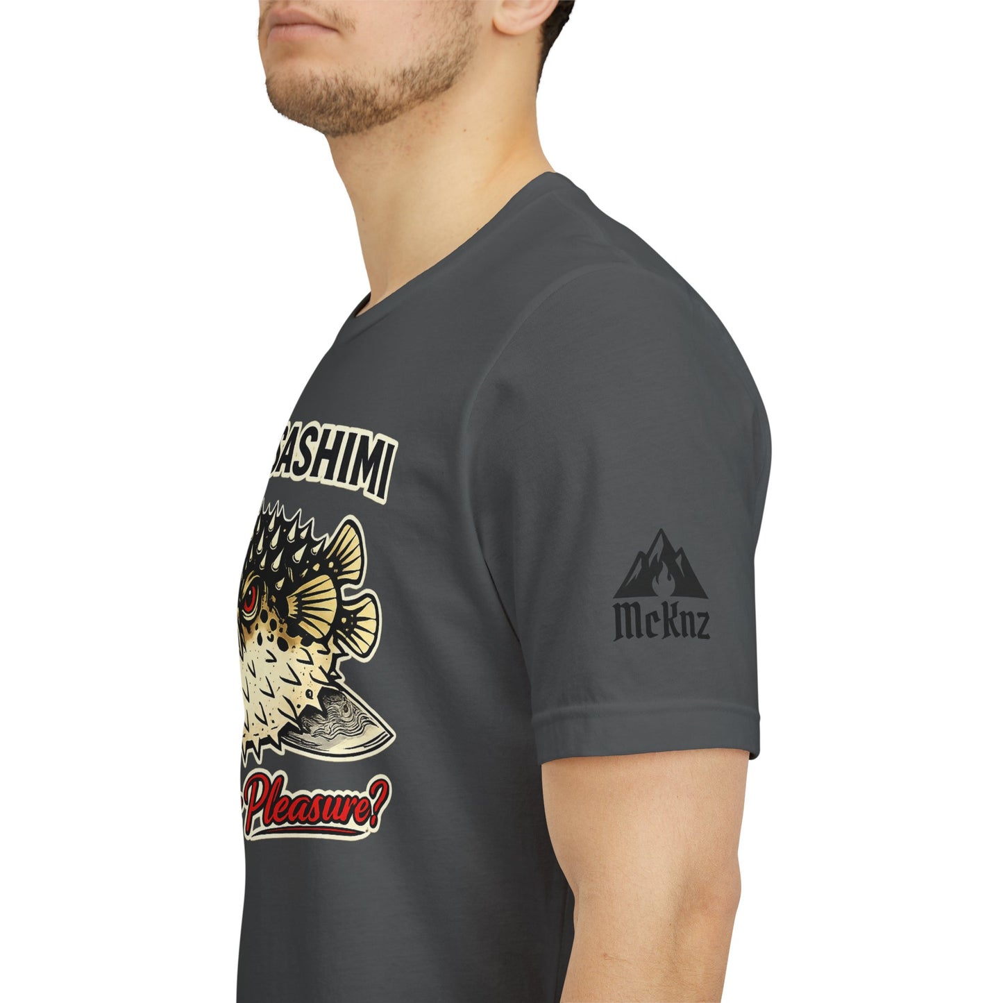 Fugu Sashimi T-Shirt – Retro Pufferfish 'Poison or Pleasure?' Graphic Tee