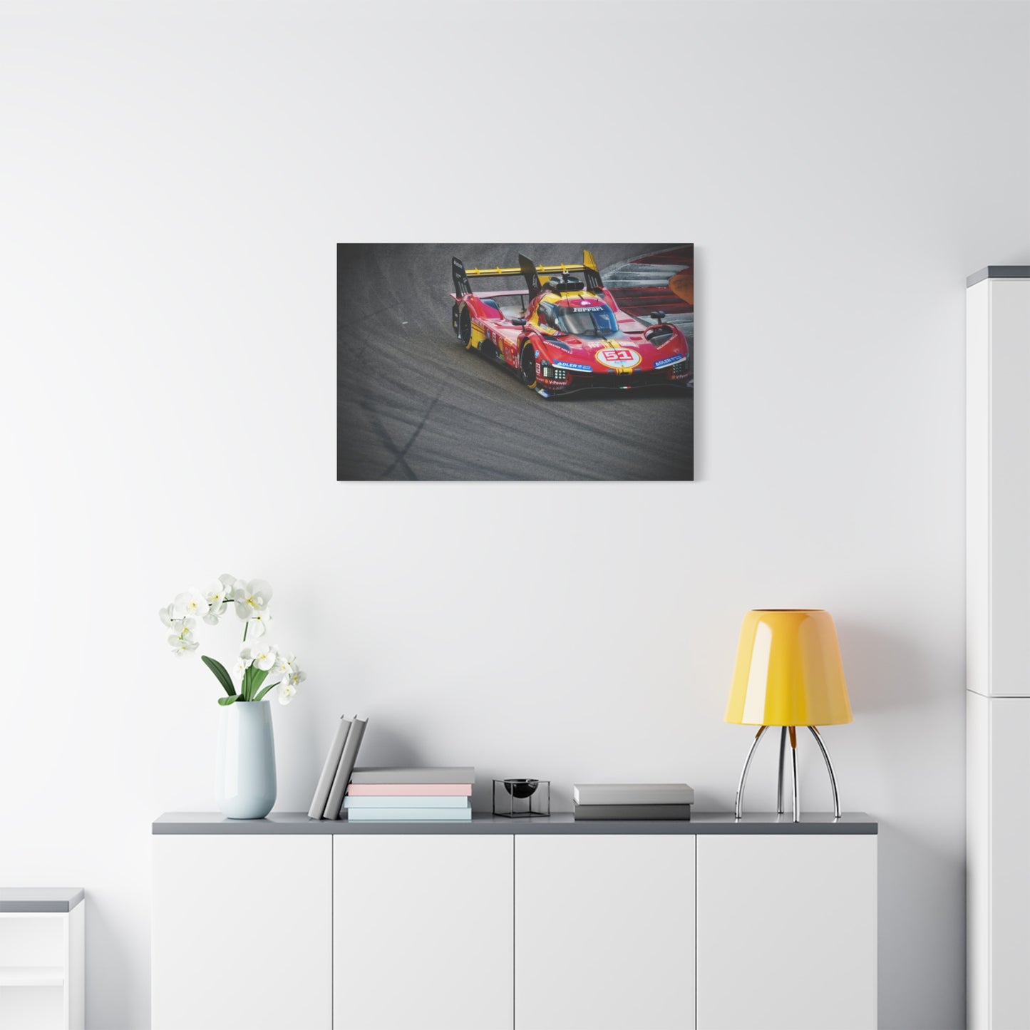 Prototype Racing Car Matte Canvas Print — Stretched 1.25" Track Photography Wall Art