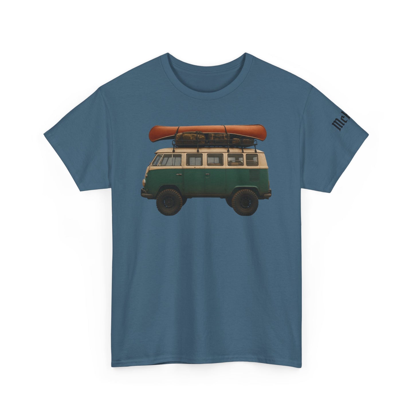 Vintage VW Camper Tee — Surf Canoe Road Trip Graphic T-Shirt