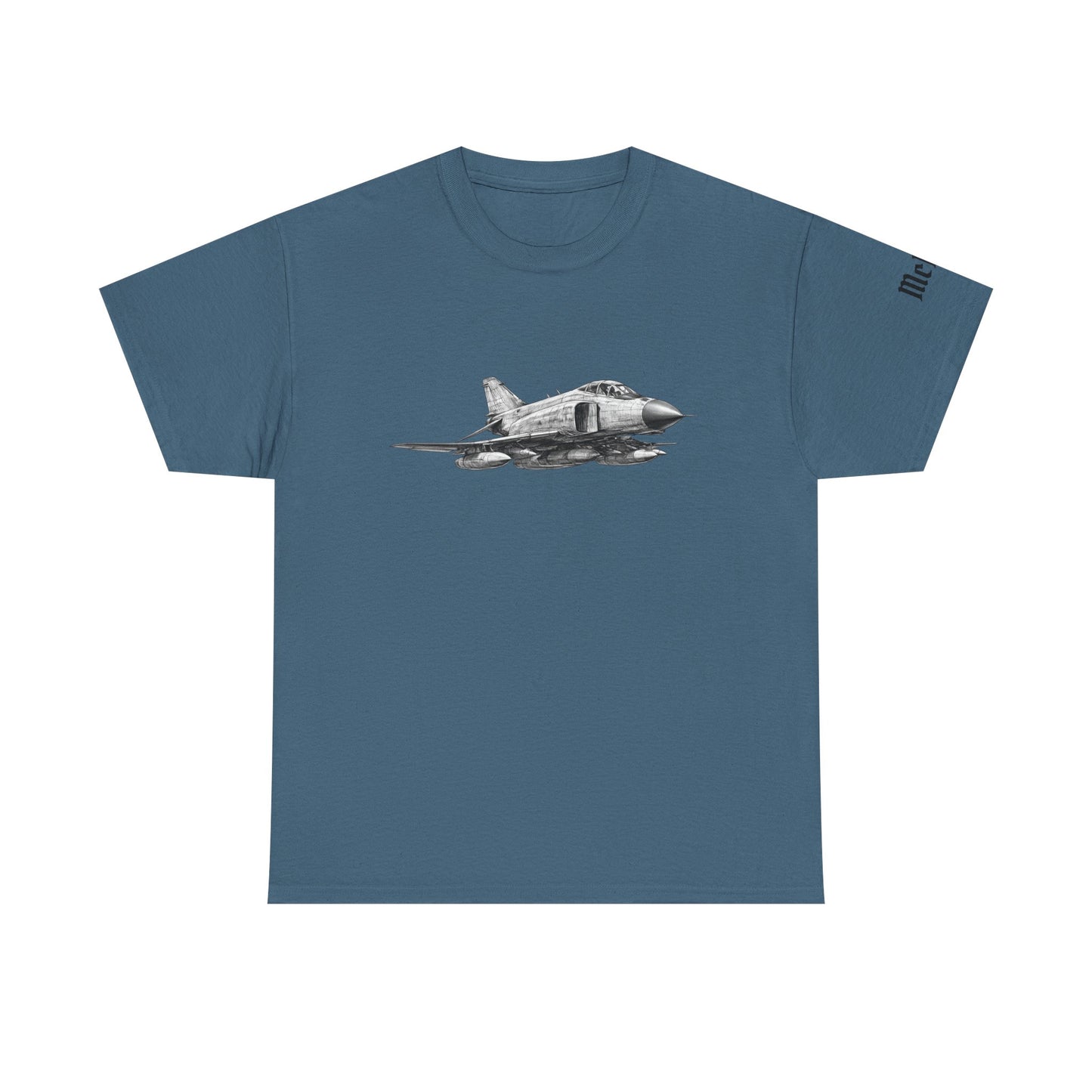 Vintage Fighter Jet Tee — Minimalist Aviation Graphic T-Shirt