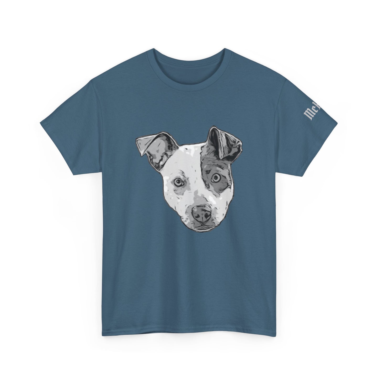 Pit Bull - Manxy - Face Graphic Tee — Cute Dog Portrait T-Shirt for Pet Lovers