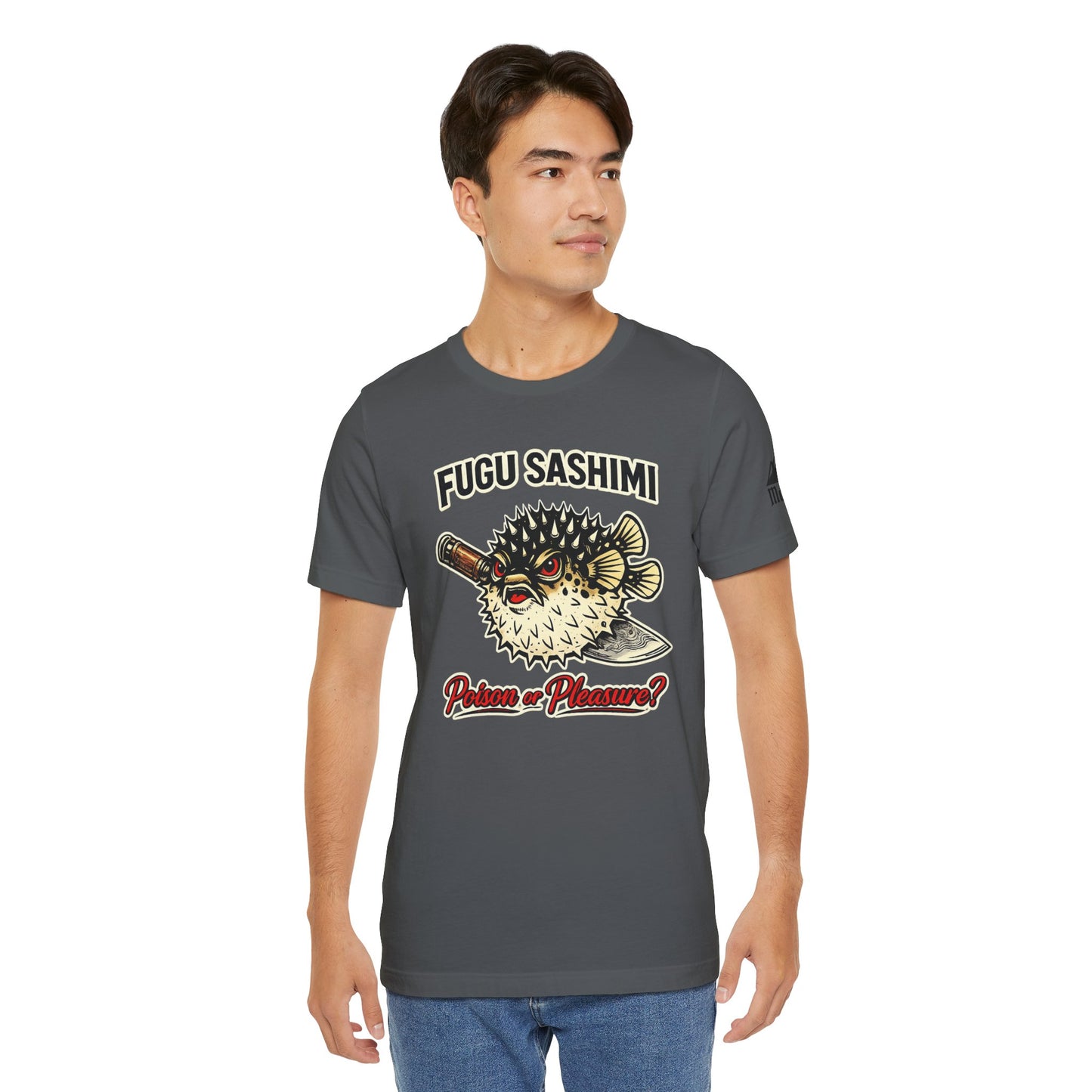 Fugu Sashimi T-Shirt – Retro Pufferfish 'Poison or Pleasure?' Graphic Tee