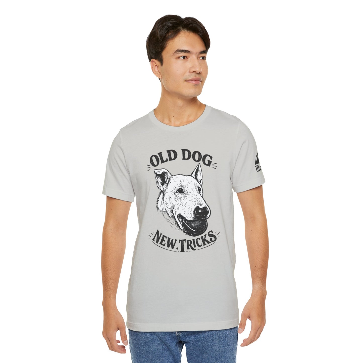Old Dog, New Tricks T‑Shirt — Vintage Bull Terrier Graphic Tee for Dog Lovers