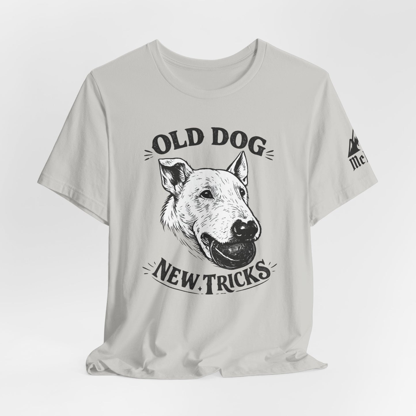 Old Dog, New Tricks T‑Shirt — Vintage Bull Terrier Graphic Tee for Dog Lovers
