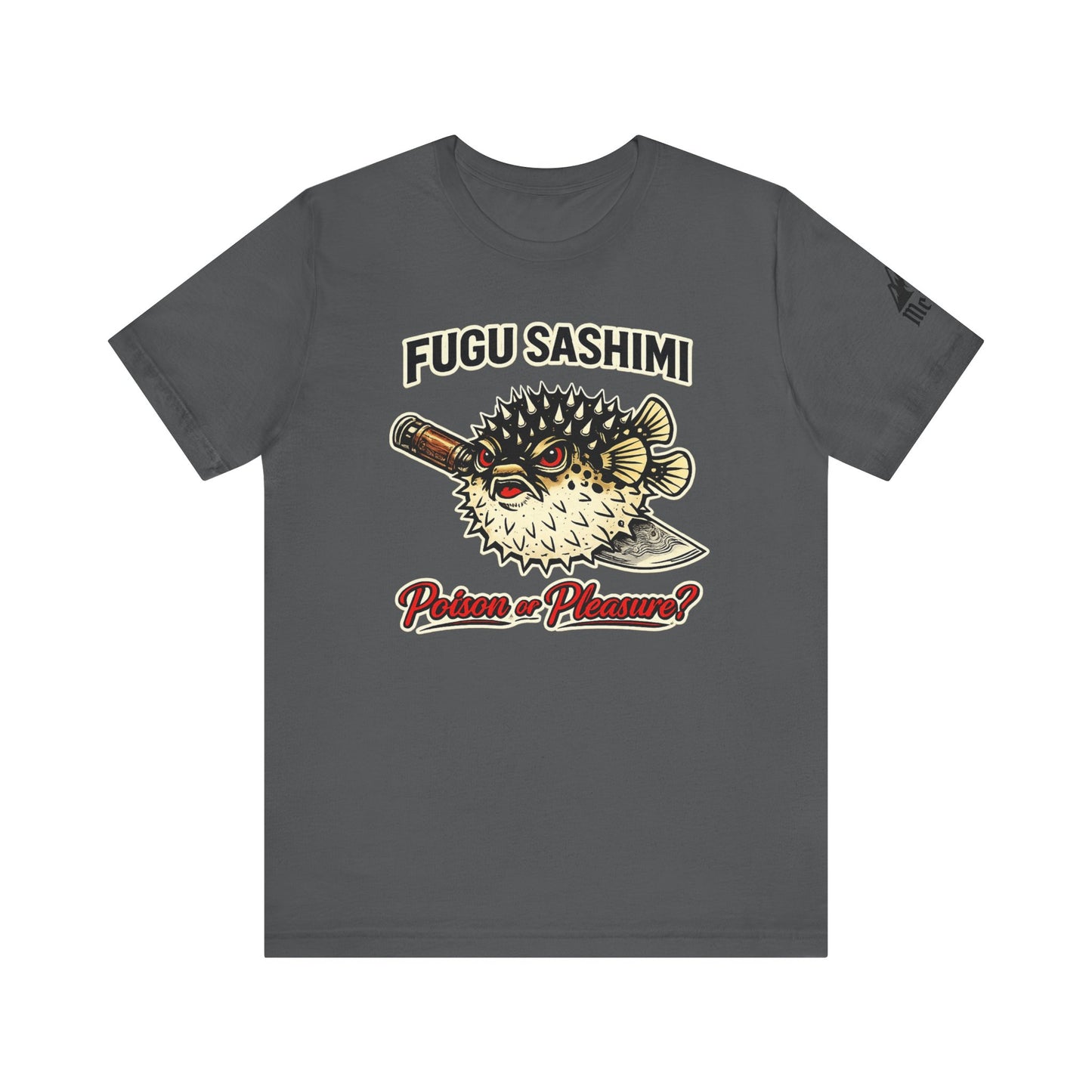Fugu Sashimi T-Shirt – Retro Pufferfish 'Poison or Pleasure?' Graphic Tee