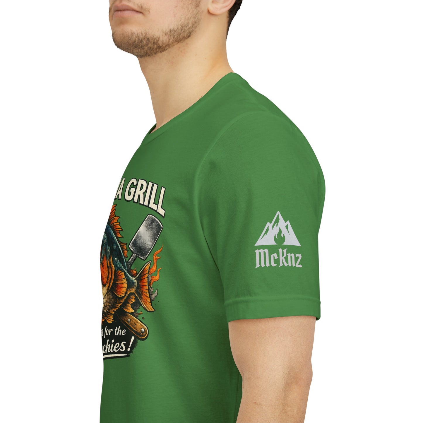 Piranha Grill T‑Shirt — 'Piranha Grill: Fixings for the Munchies' Retro BBQ Tee
