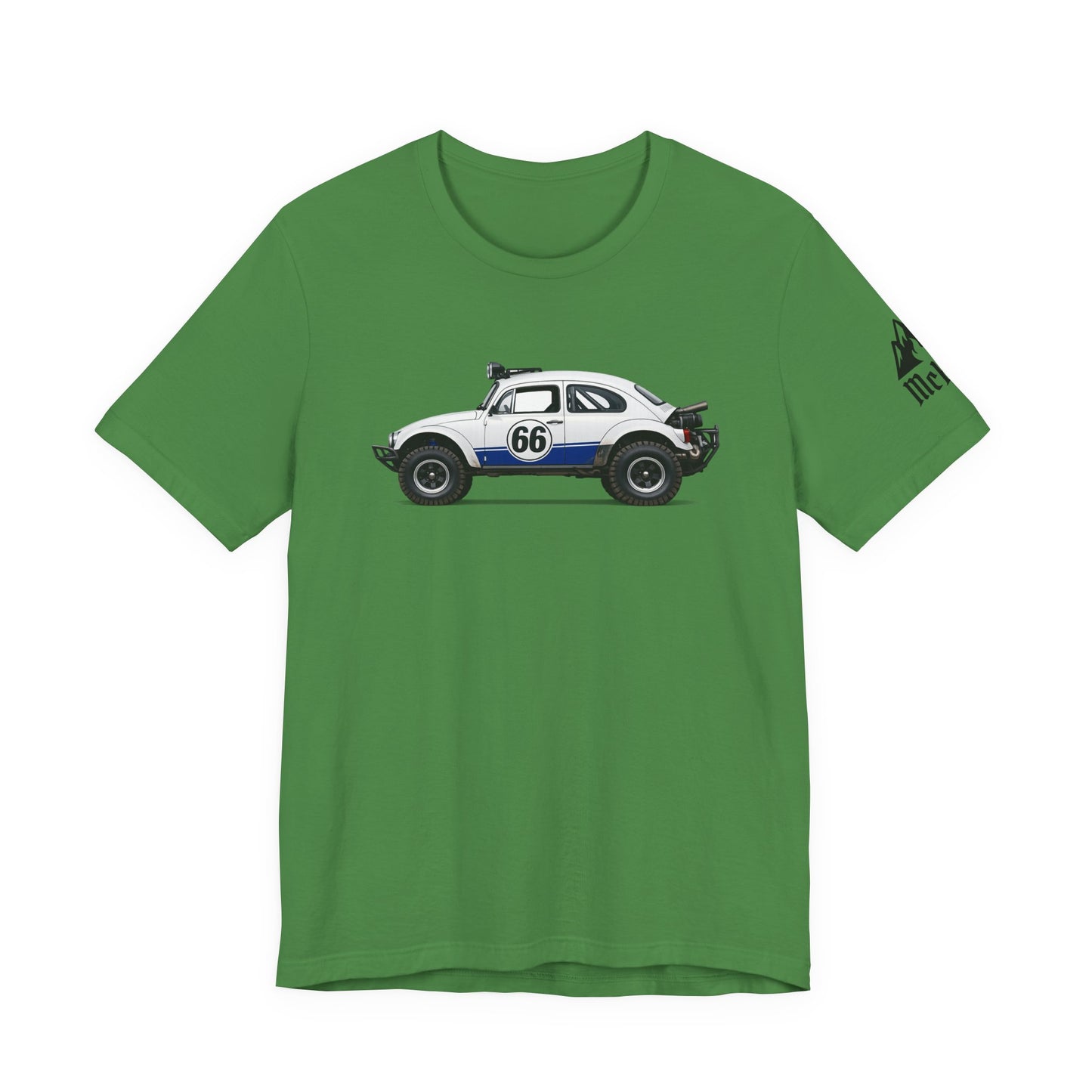 Vintage Baja Beetle Race Car T-Shirt — #66 Off-Road Classic Tee