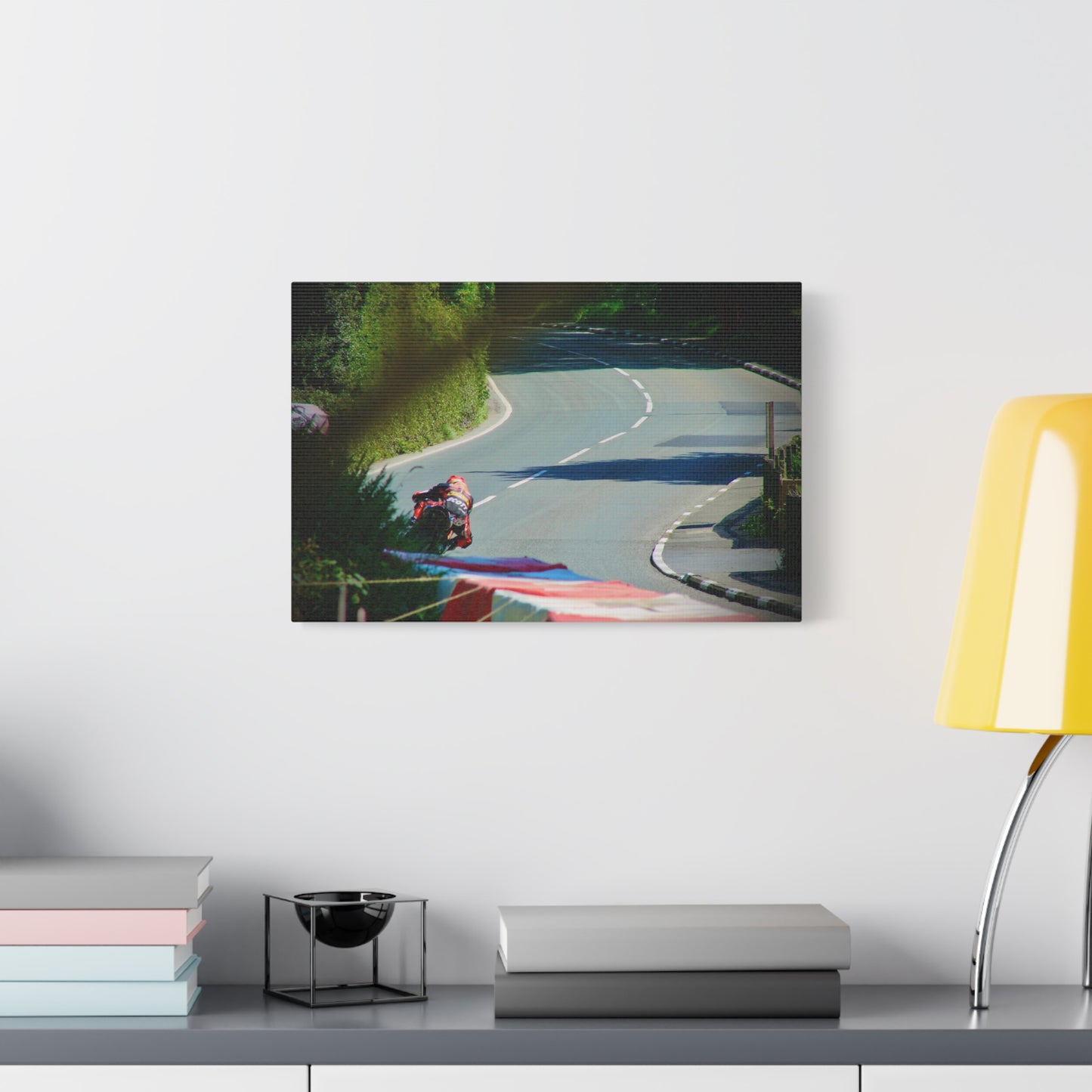 Motorcycle Canvas Print – Road Racing Wall Art