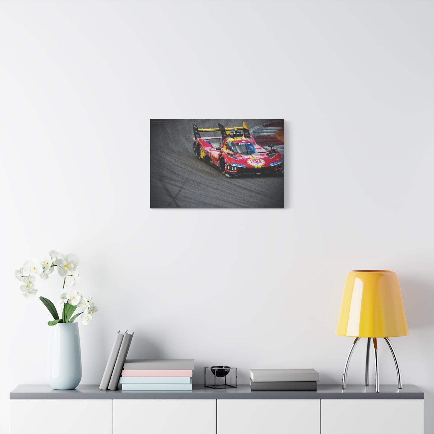 Prototype Racing Car Matte Canvas Print — Stretched 1.25" Track Photography Wall Art