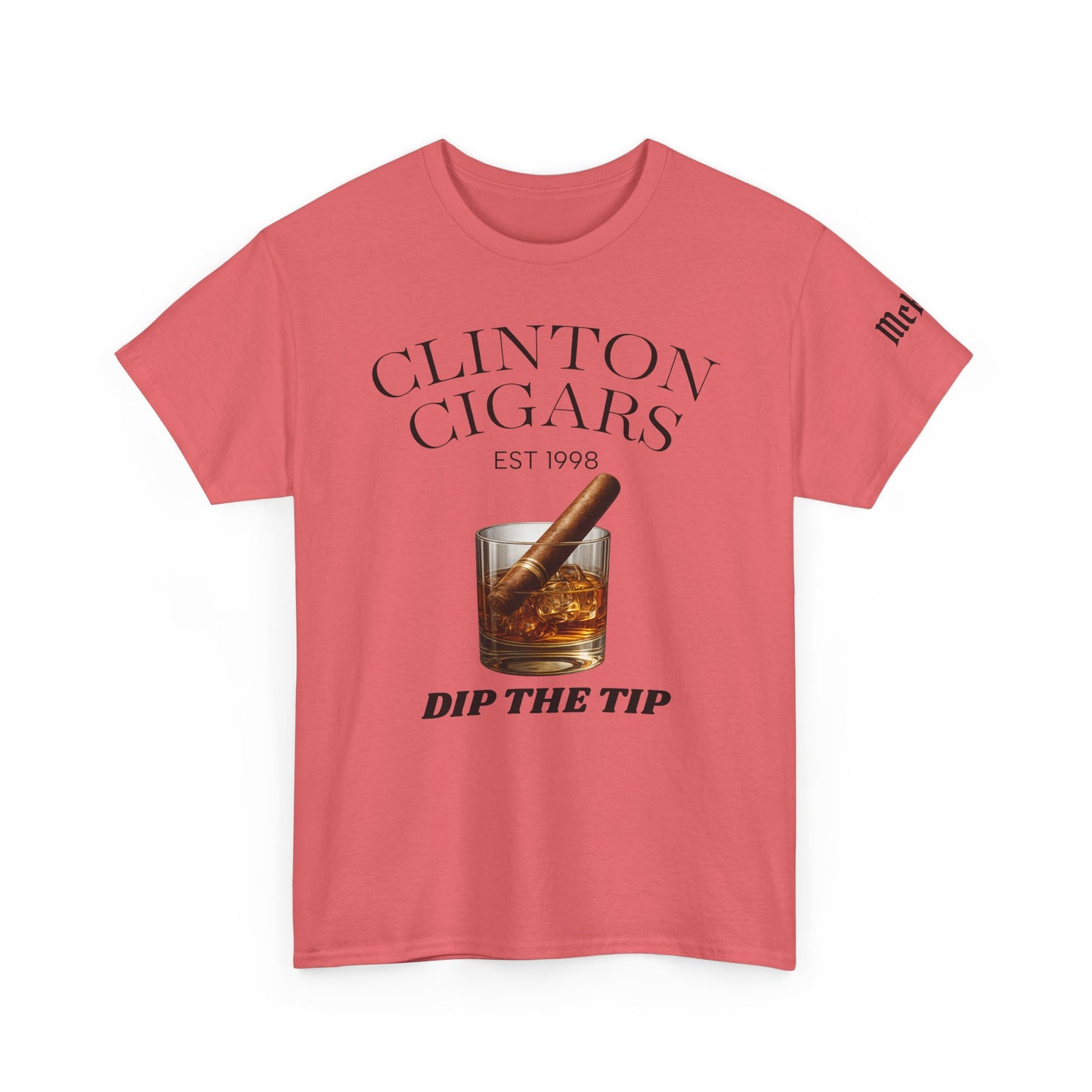 Cigar Lounge T‑Shirt — "Clinton Cigars: Dip The Tip" Graphic Tee