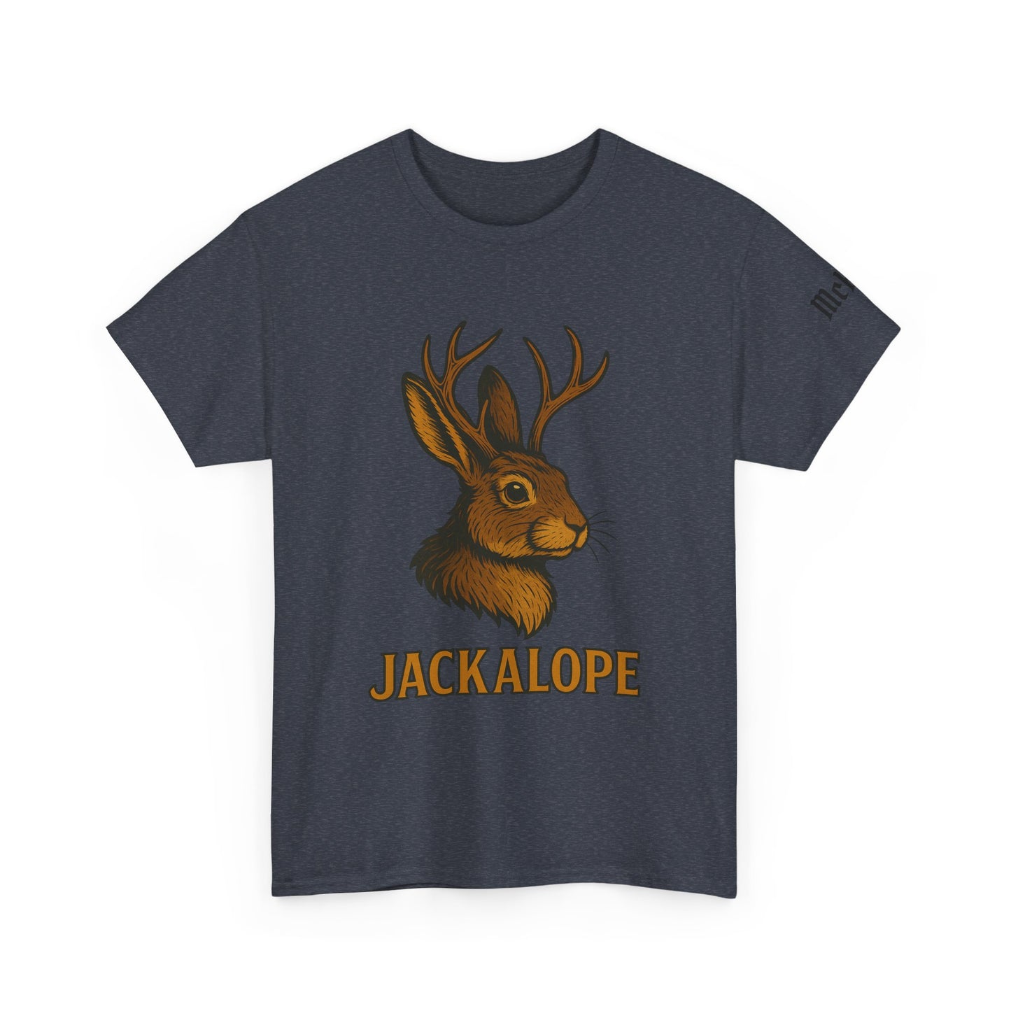 Jackalope Graphic T-Shirt — Vintage Mythical Rabbit Antlers Tee