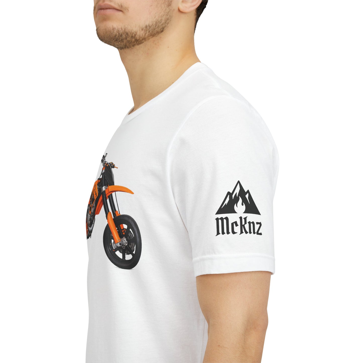 Dirt Bike Graphic Tee – Orange Motocross Motorcycle T‑Shirt