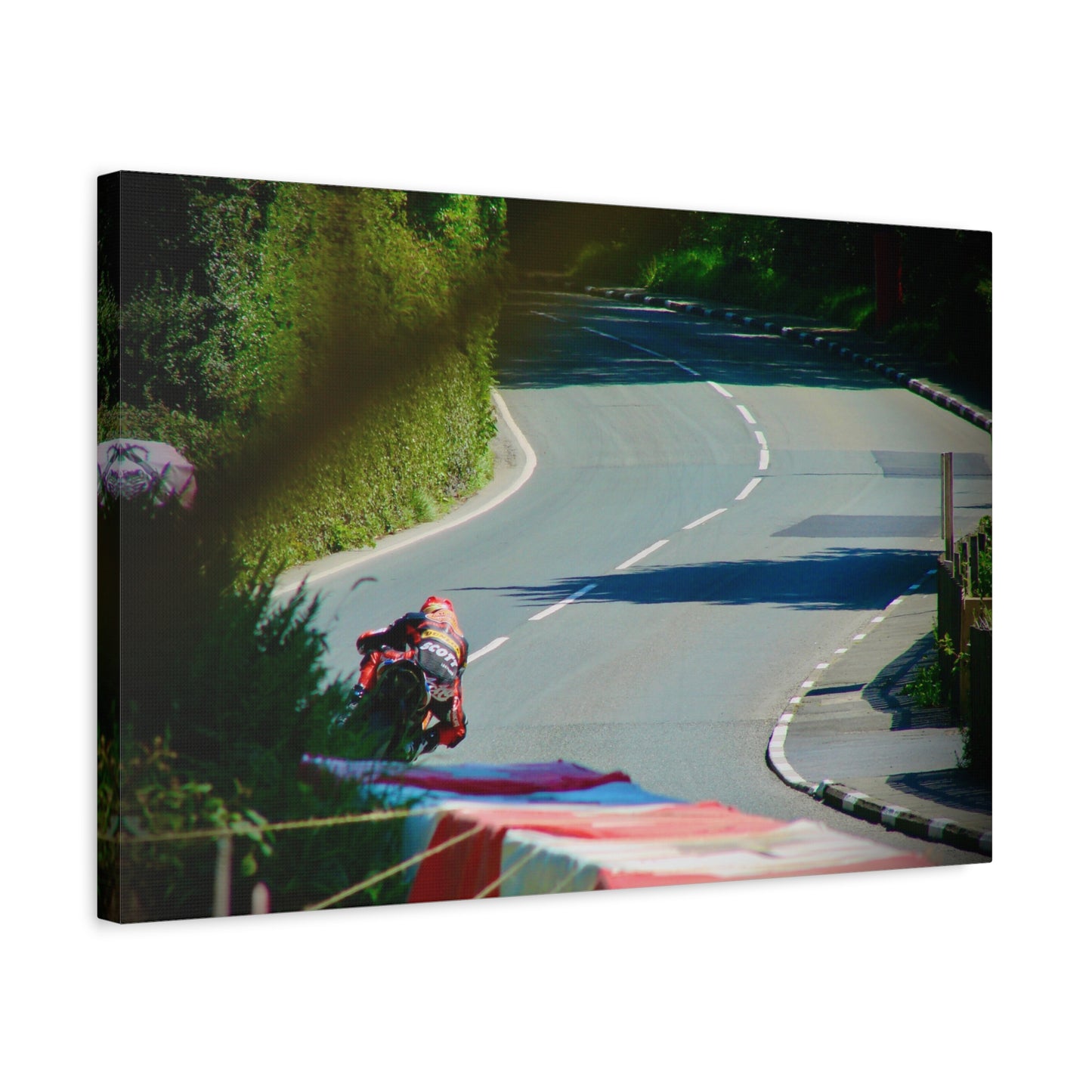 Motorcycle Canvas Print – Road Racing Wall Art