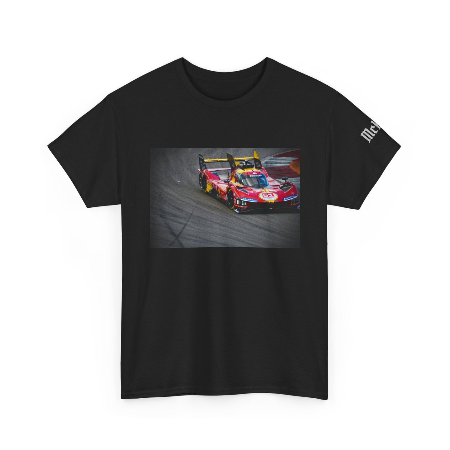 Ferrari LeMans Prototype Race Car Photo T‑Shirt — Red Prototype GT Racing Tee