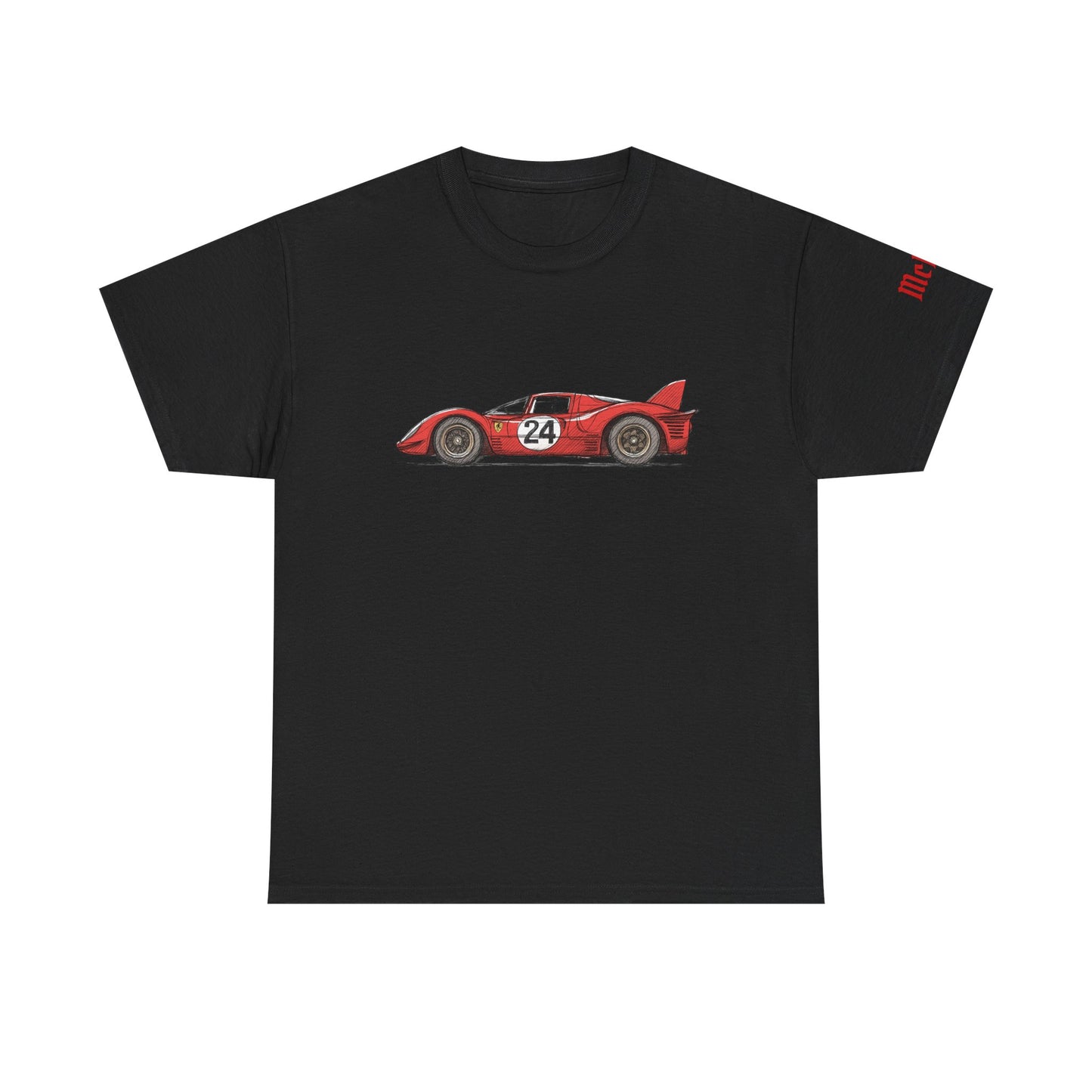 Ferrari 330 P4 LeMans Vintage Red Race Car T-Shirt — Classic 24 Motorsport Tee