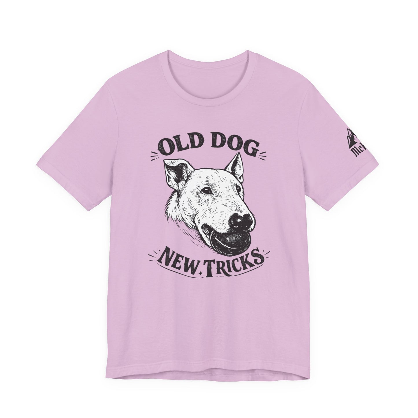 Old Dog, New Tricks T‑Shirt — Vintage Bull Terrier Graphic Tee for Dog Lovers
