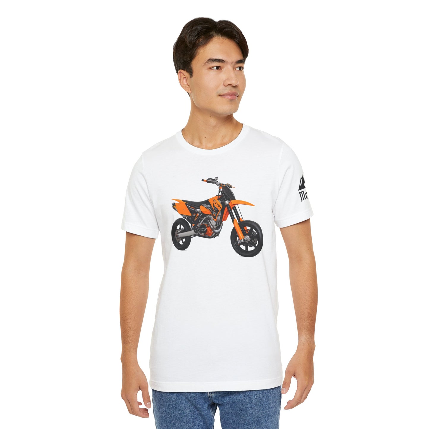 Dirt Bike Graphic Tee – Orange Motocross Motorcycle T‑Shirt