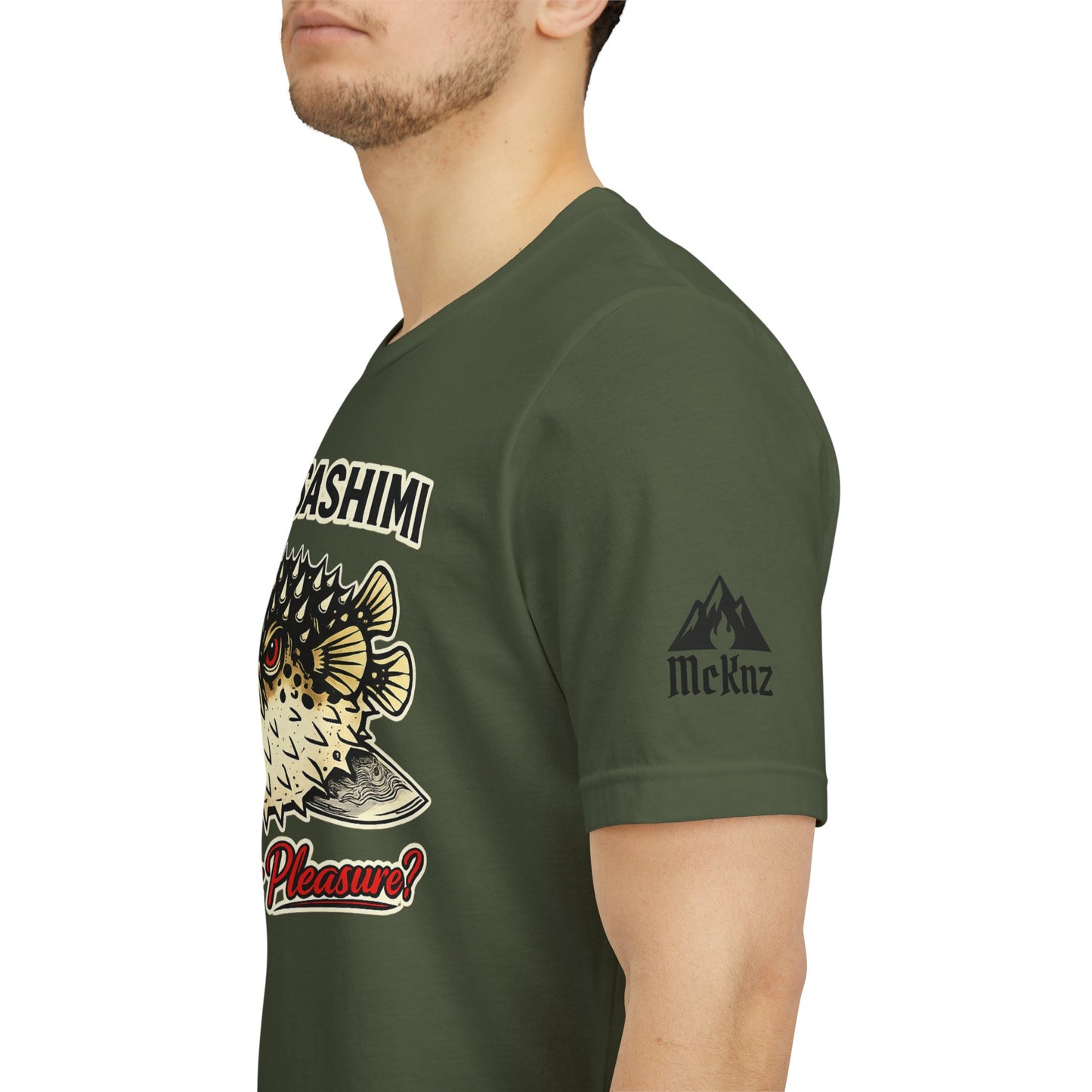 Fugu Sashimi T-Shirt – Retro Pufferfish 'Poison or Pleasure?' Graphic Tee
