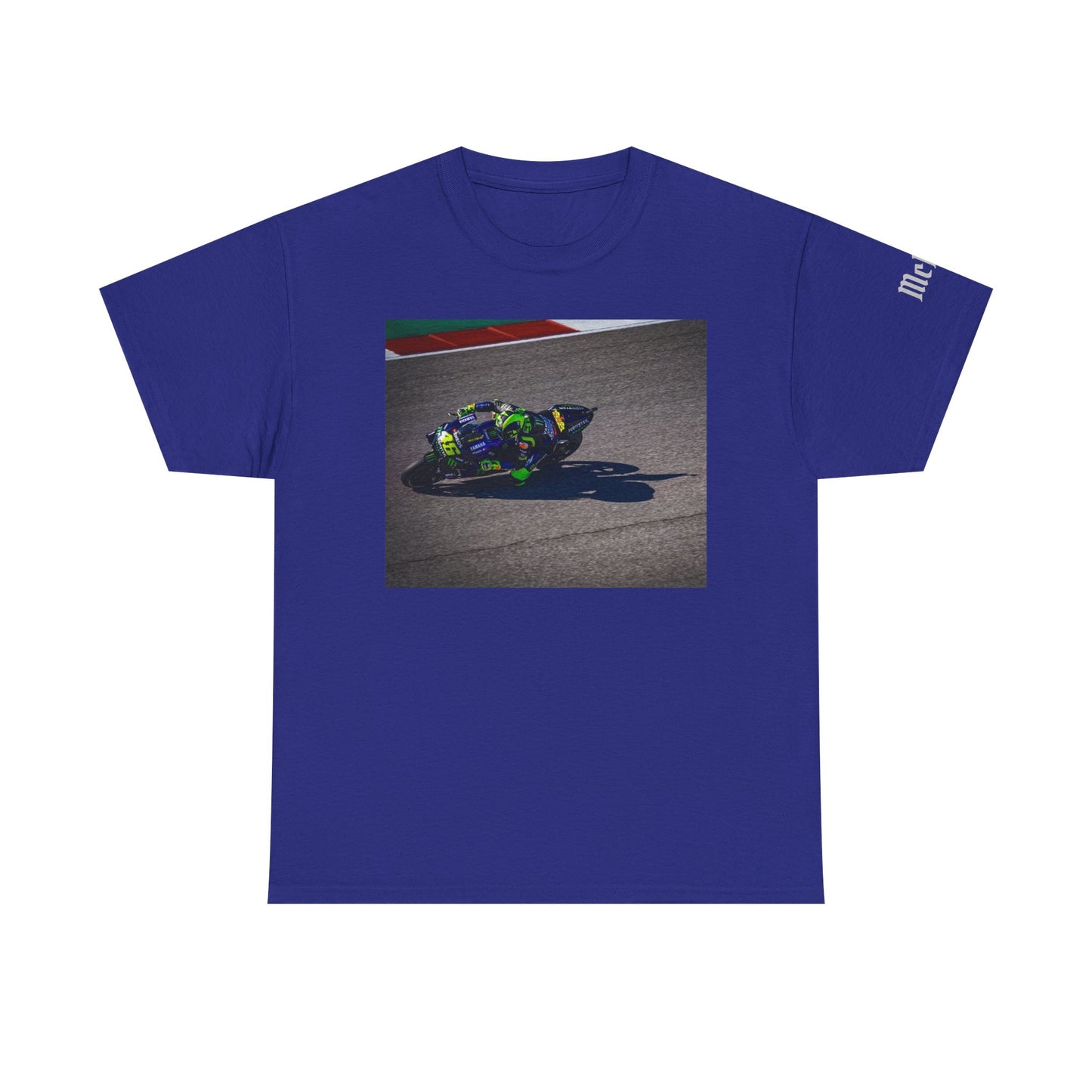 Valentino Rossi VR46 Motorcycle Racing T‑Shirt — Track Rider Photo Tee for Racing Fans