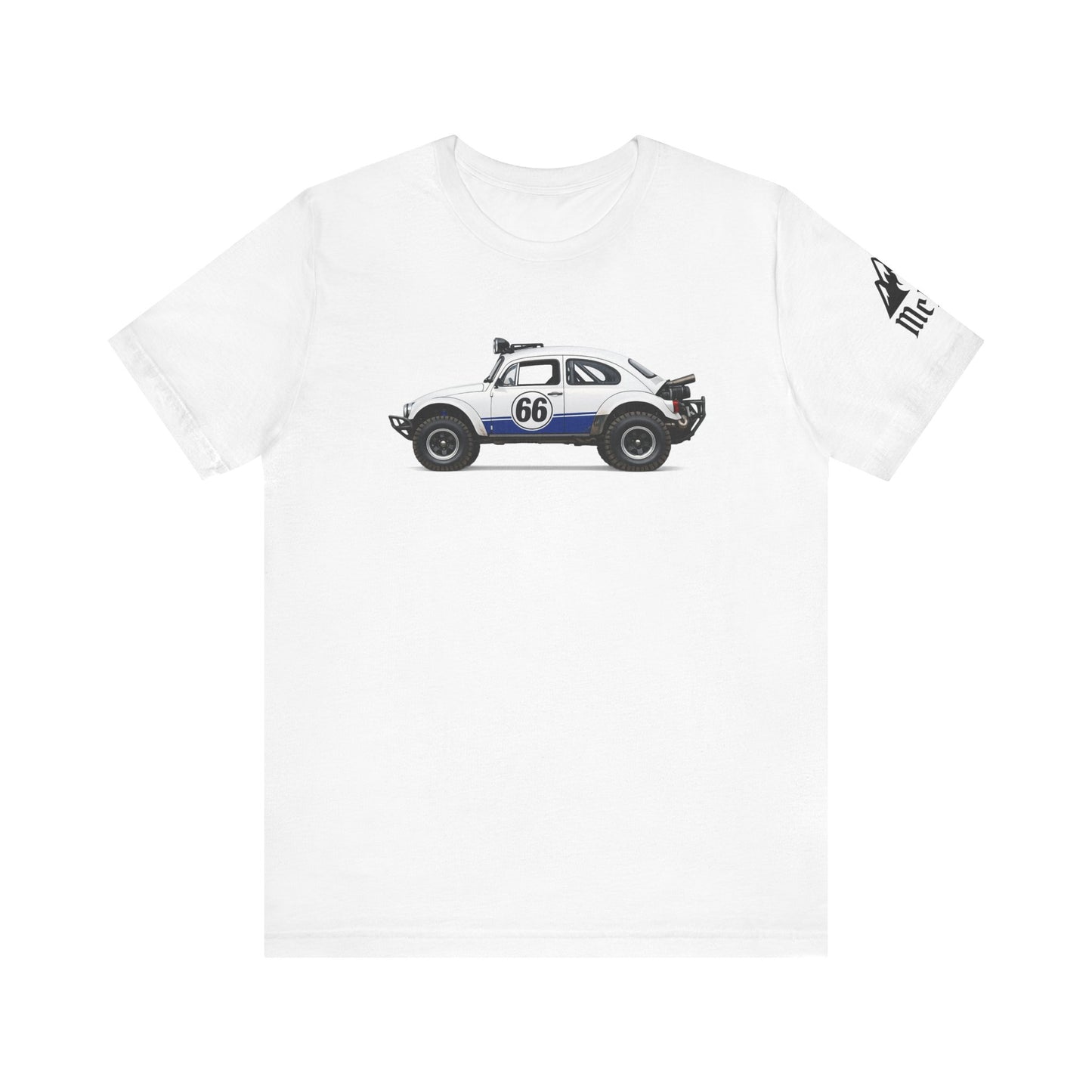 Vintage Baja Beetle Race Car T-Shirt — #66 Off-Road Classic Tee