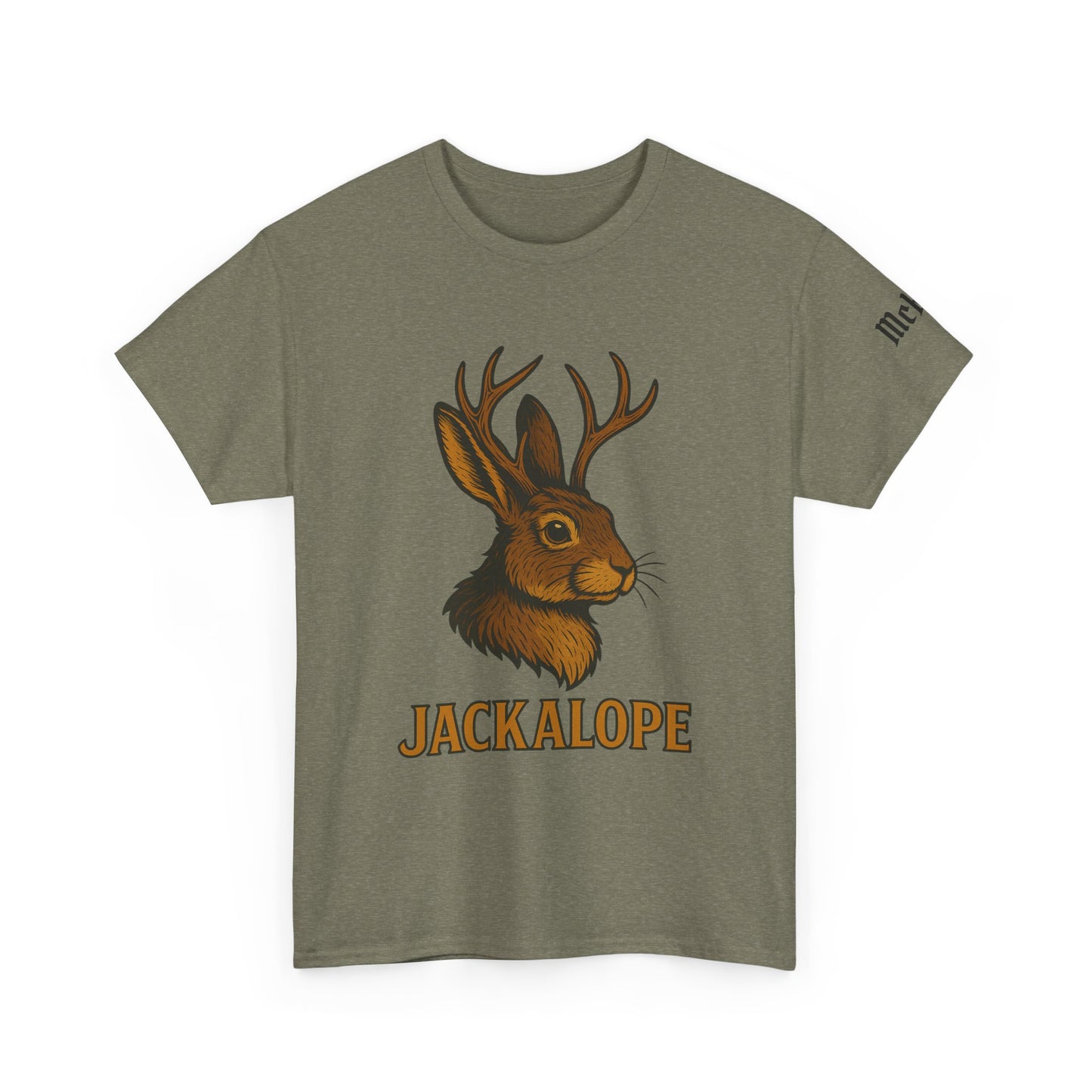 Jackalope Graphic T-Shirt — Vintage Mythical Rabbit Antlers Tee