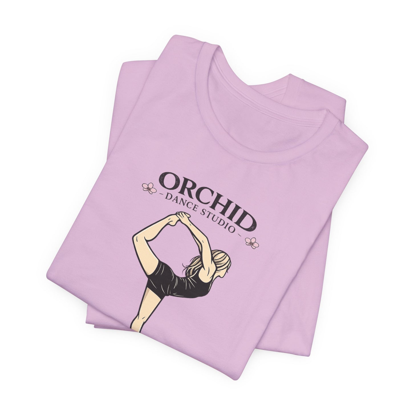 Dance Studio Tee — "Orchid Dance Studio" Ballet Pose Shirt