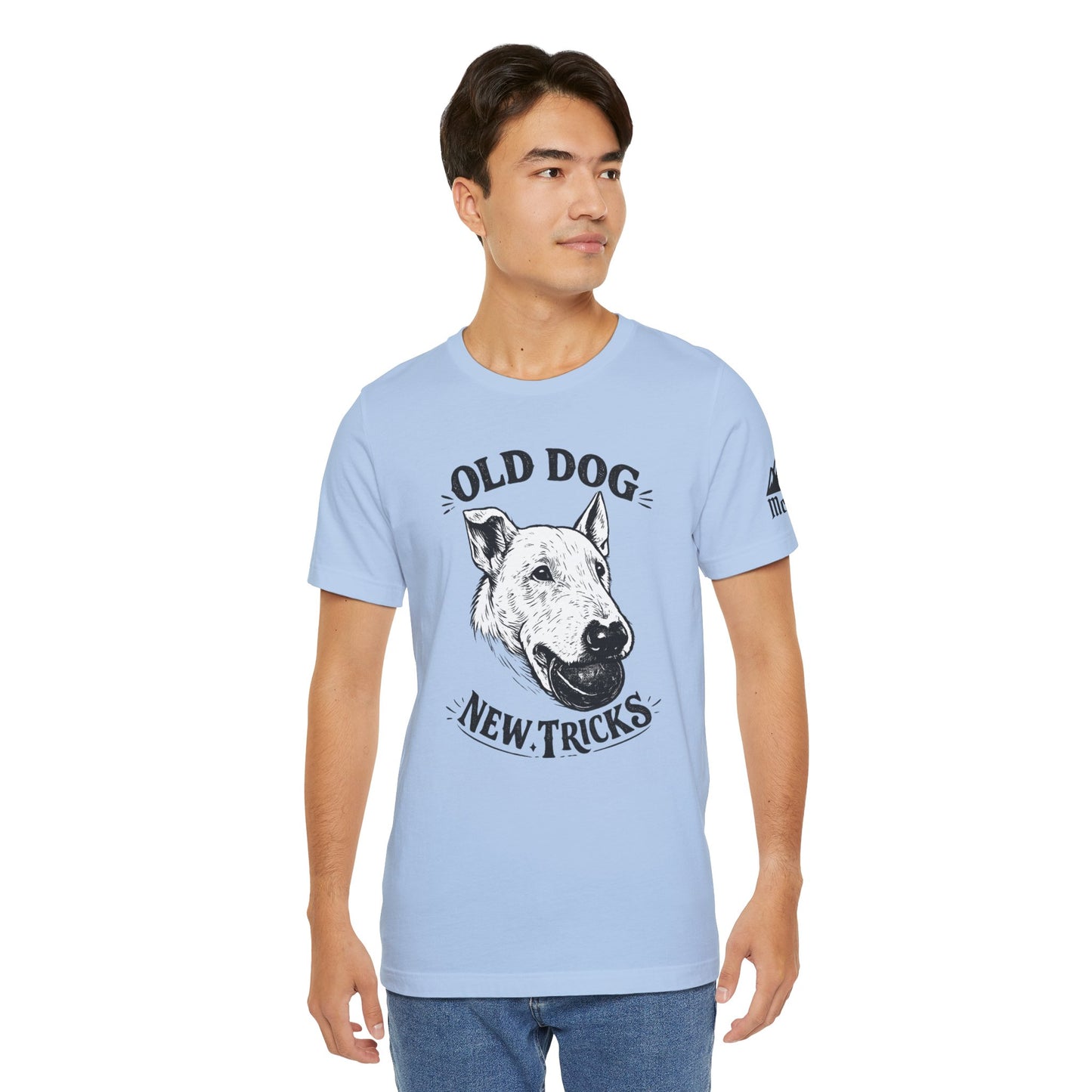 Old Dog, New Tricks T‑Shirt — Vintage Bull Terrier Graphic Tee for Dog Lovers