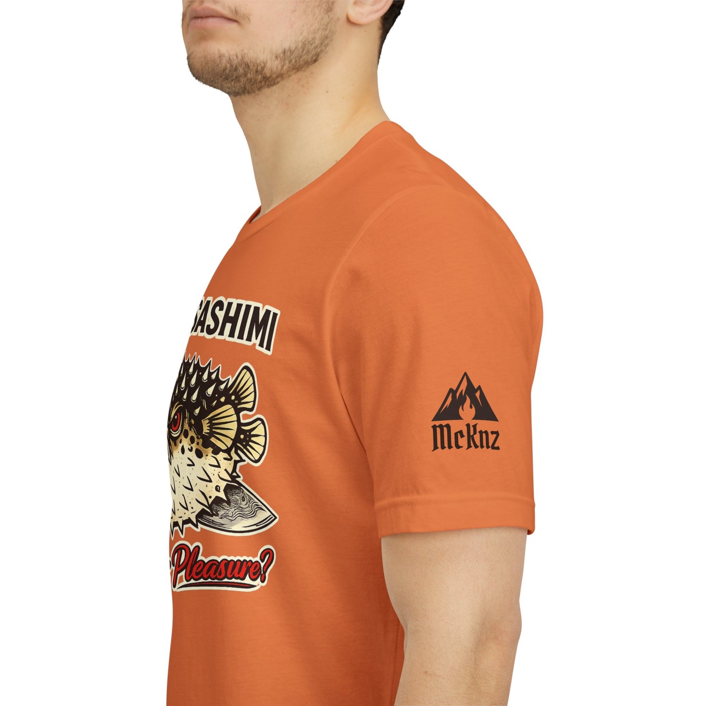 Fugu Sashimi T-Shirt – Retro Pufferfish 'Poison or Pleasure?' Graphic Tee