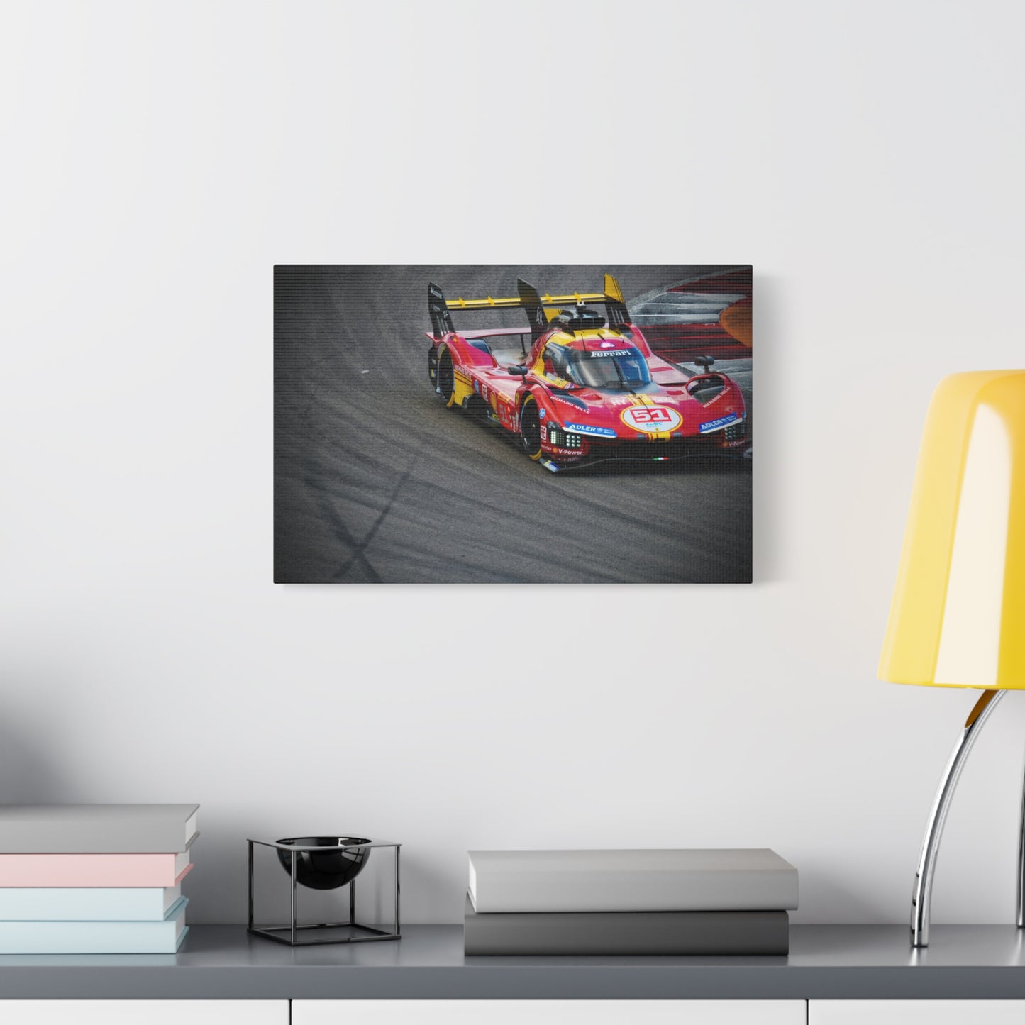 Prototype Racing Car Matte Canvas Print — Stretched 1.25" Track Photography Wall Art