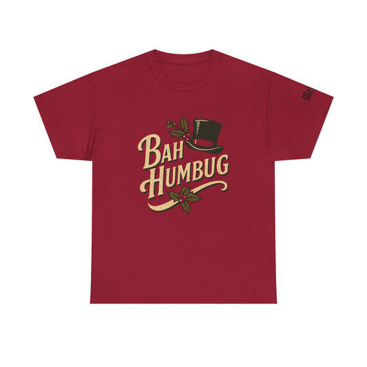 Bah Humbug Christmas Tee — Vintage Holiday Scrooge T‑Shirt