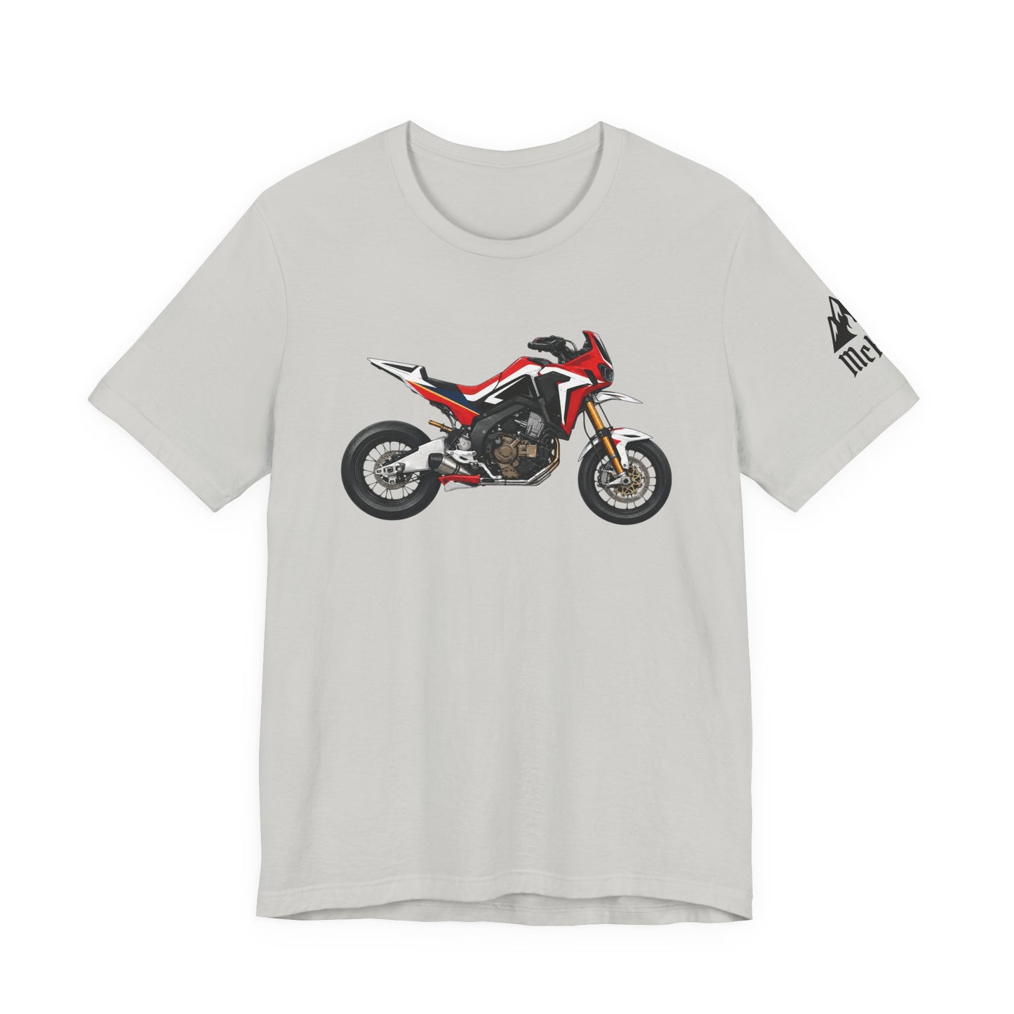 Motorcycle Graphic Tee — Red Adventure Dirt Bike T-Shirt