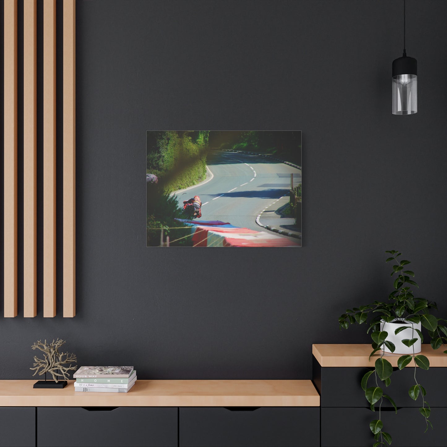 Motorcycle Canvas Print – Road Racing Wall Art