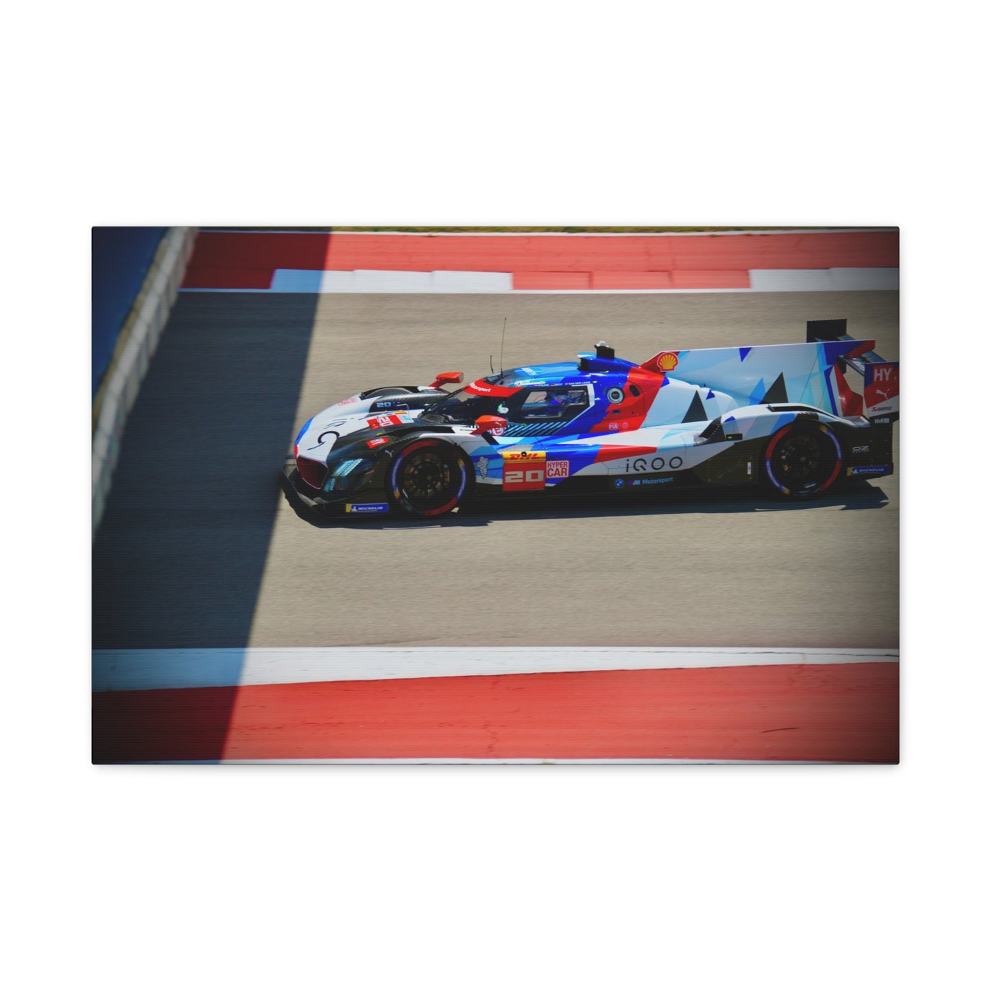 Prototype Race Car Canvas Print — Stretched Matte Motorsport Wall Art