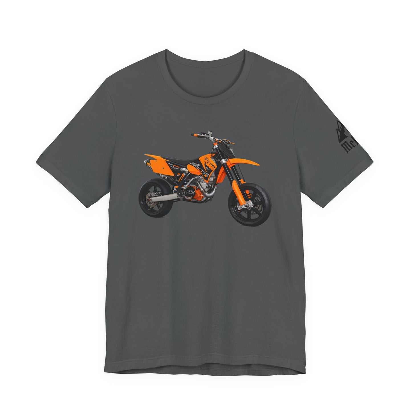 Dirt Bike Graphic Tee – Orange Motocross Motorcycle T‑Shirt