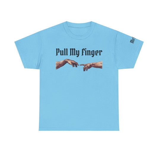 Pull My Finger Tee — Funny Renaissance Hands Graphic T-Shirt