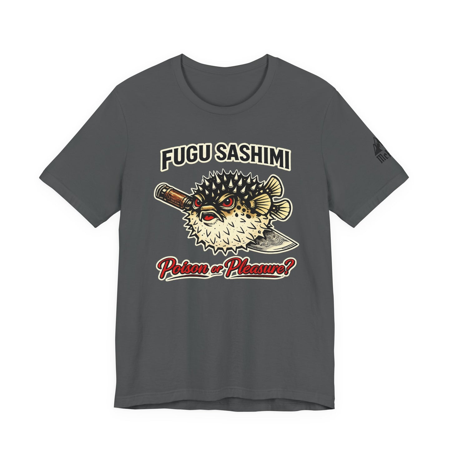Fugu Sashimi T-Shirt – Retro Pufferfish 'Poison or Pleasure?' Graphic Tee