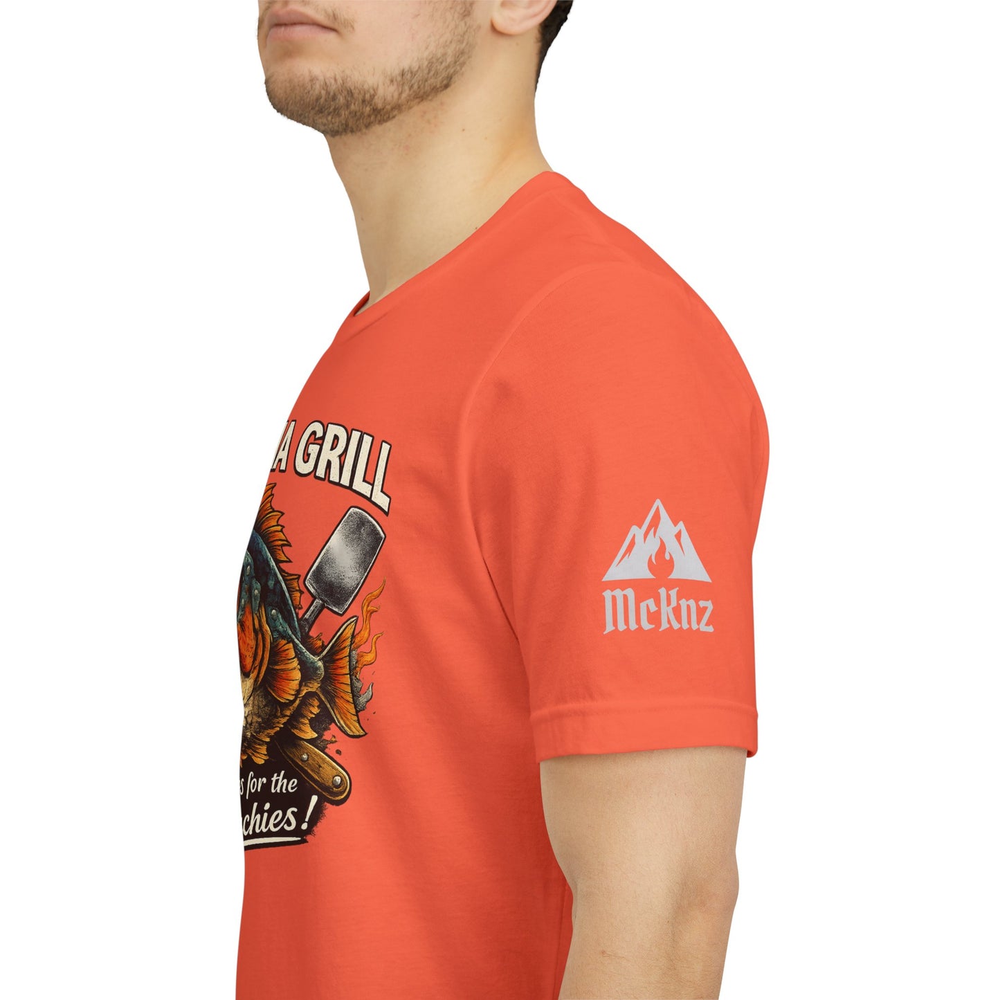 Piranha Grill T‑Shirt — 'Piranha Grill: Fixings for the Munchies' Retro BBQ Tee