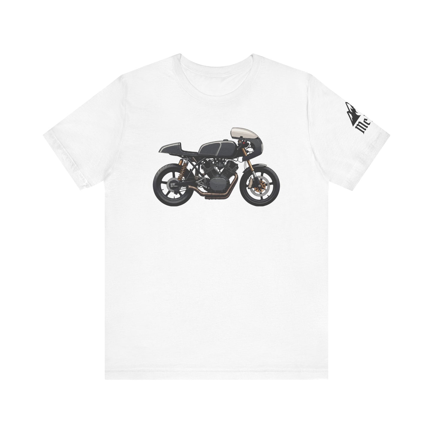Cafe Racer Motorcycle Tee — Vintage Black Bike Graphic T-Shirt