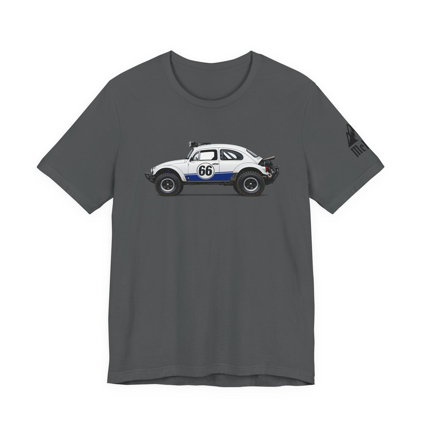 Vintage Baja Beetle Race Car T-Shirt — #66 Off-Road Classic Tee